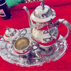 Vintage Sterling Silver Plated Tea Set